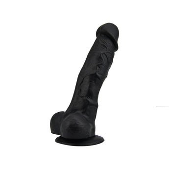 loving-joy-7-inch-realistic-silicone-dildo-with-suction-cup-and-balls-black
